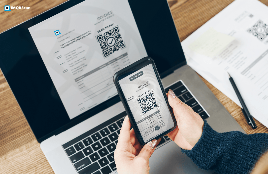 Scan QR code on laptop directly with smartphone