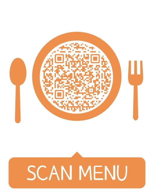 Sample QR code linking to a restaurant menu