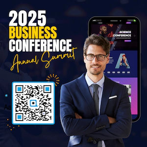 QR code on a conference lanyard used for event check-in