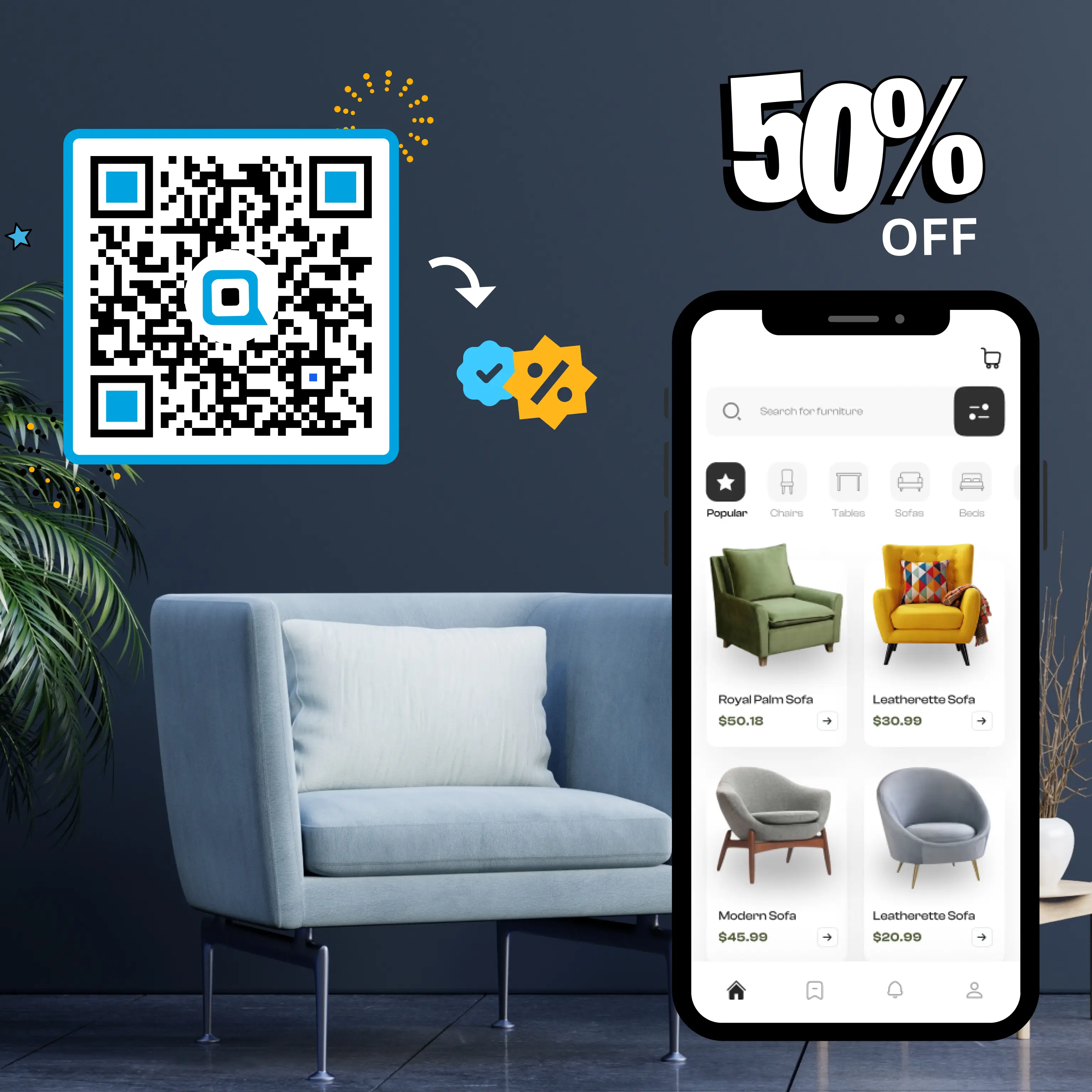Promotions And Dicounts QR Code
